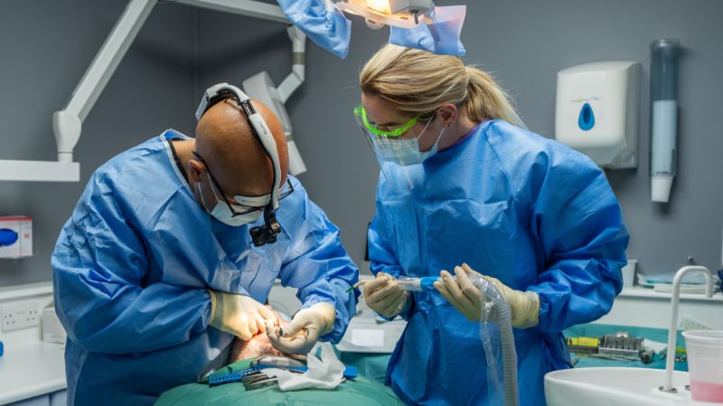 Oral surgery and dental extraction consultation